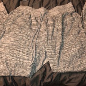 Grey and white joggers. Has pockets!!